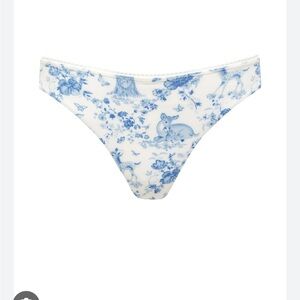 Frankie's Bikinis Blue and White Bikini Bottom